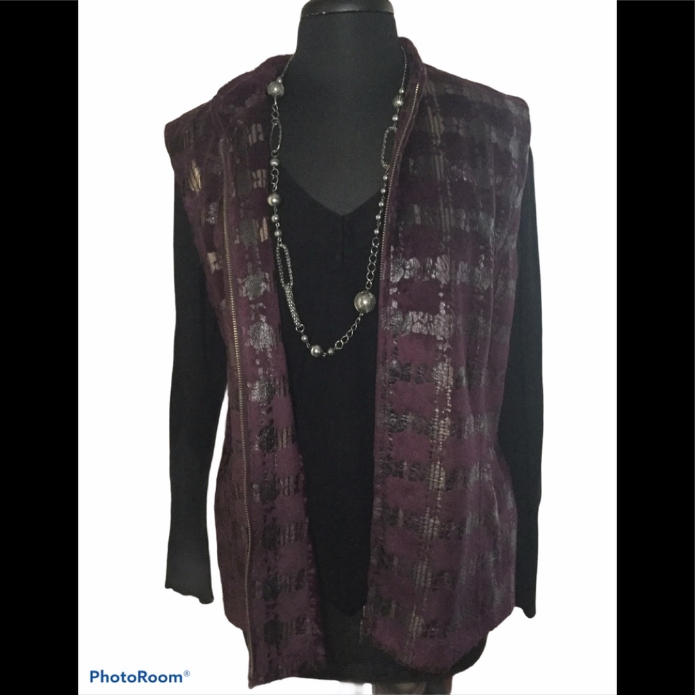 Erin London Fleece Vest Size XL